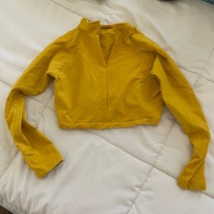 80s vintage crop top with zipper